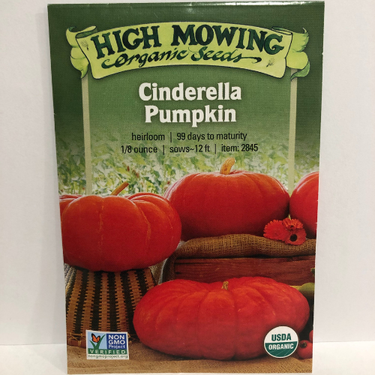 Cinderella Pumpkin, 1880 Heirloom, Organic